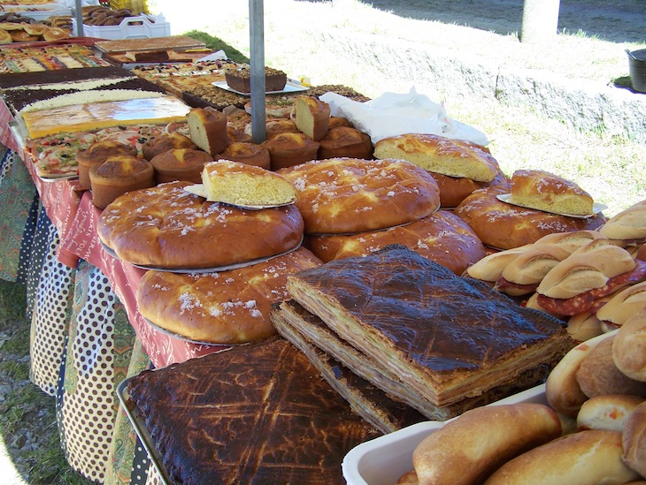 Mercado no desembarque dos Vikings em Catoira, na Galiza