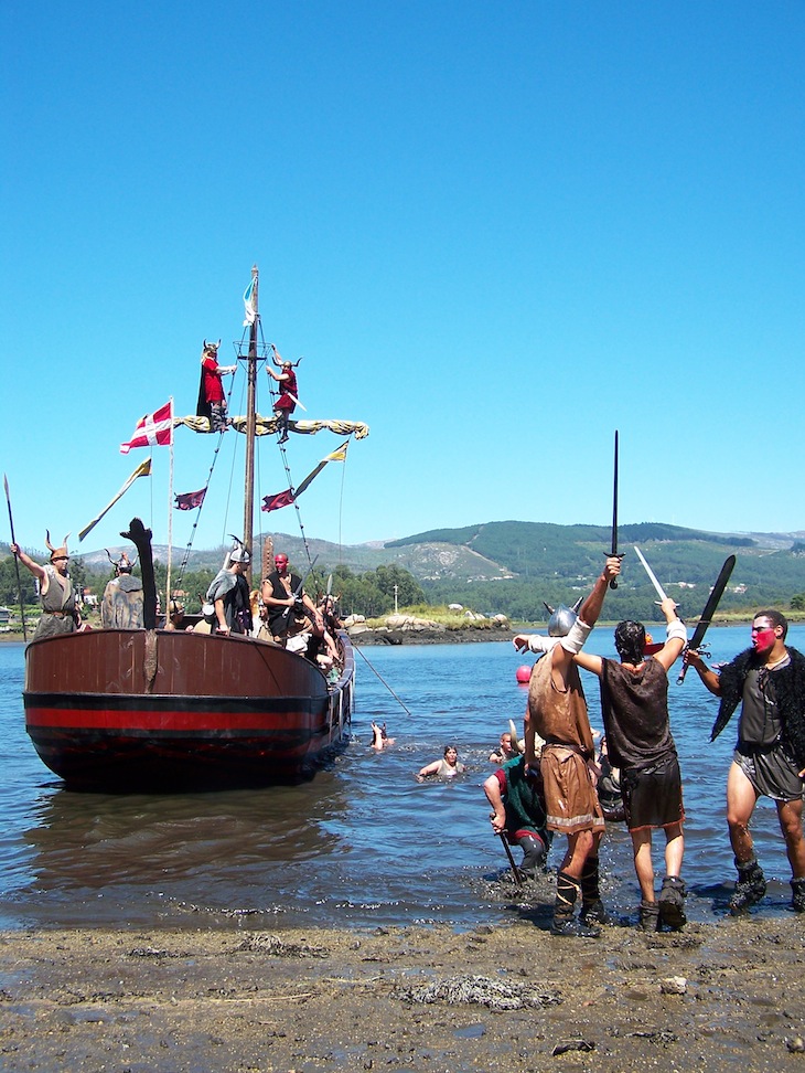 Vikings em Catoira, na Galiza