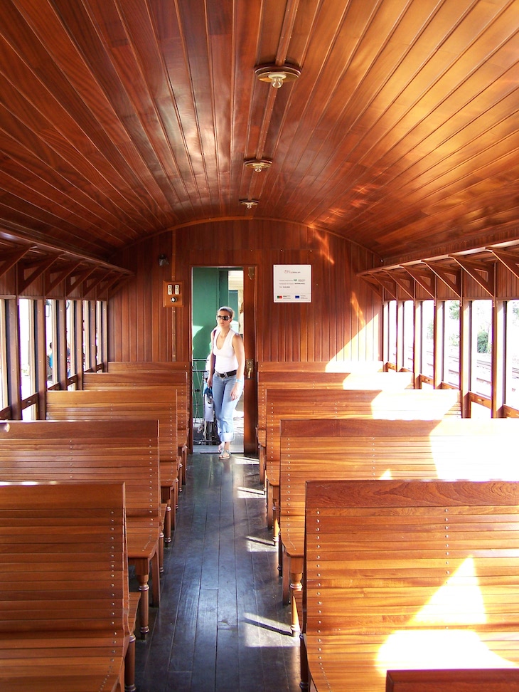 Carruagem do comboio histórico do Douro