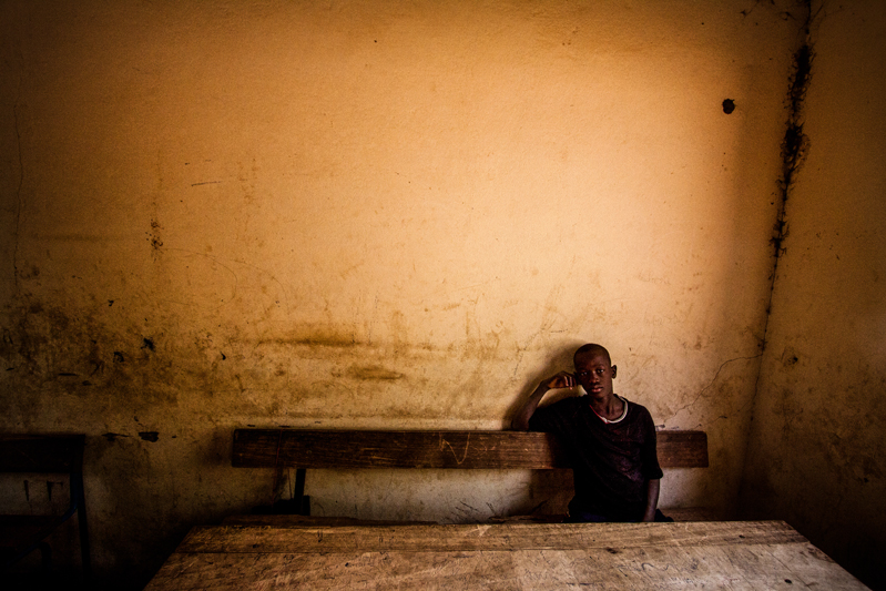 Numa escola de Dogon, povo que habita entre Mali e Burkina Faso