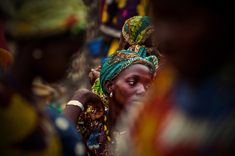 Mulher num mercado em Dogon