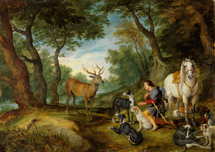 Peter Paul Rubens e Jan Brueghel O VELHO - Visão de Santo Huberto