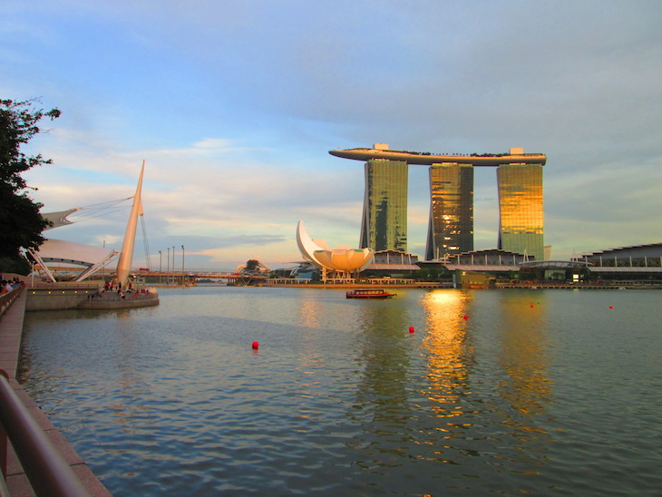 Pôr do sol Marina Bay Sands