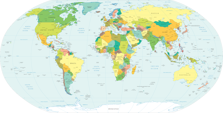 Jogo sobre os países do mundo!