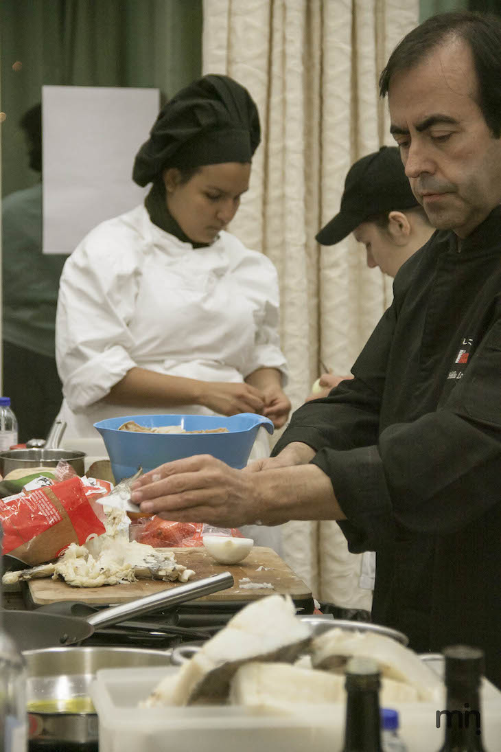 Receitas com bacalhau, do chef Hélio Loureiro, no evento Viaje Comigo