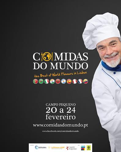 De 20 a 24 de fevereiro, no Campo Pequeno, em Lisboa, vai acontecer o evento "Comidas do Mundo" que conta com a presença uma dezena de chefs de cozinha e gastronomias dos quatro cantos do mundo.