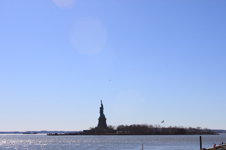 Estátua da Liberdade, vista de Ellis Island