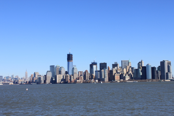 Estátua da Liberdade - vista para Manhattan