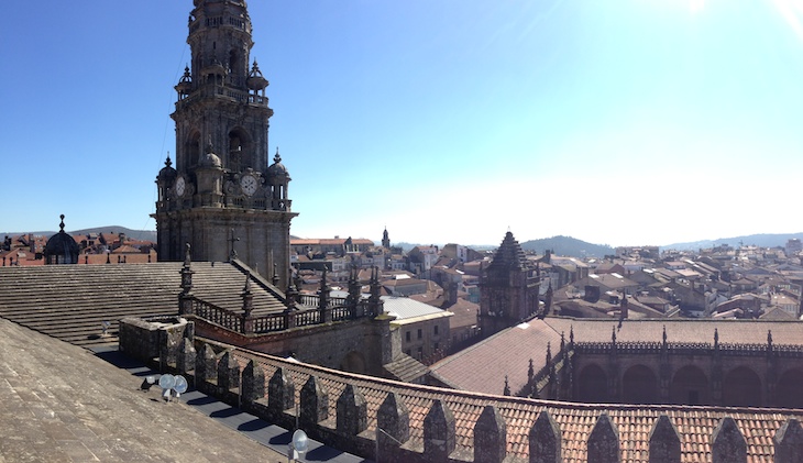 Catedral Santiago vista telhado