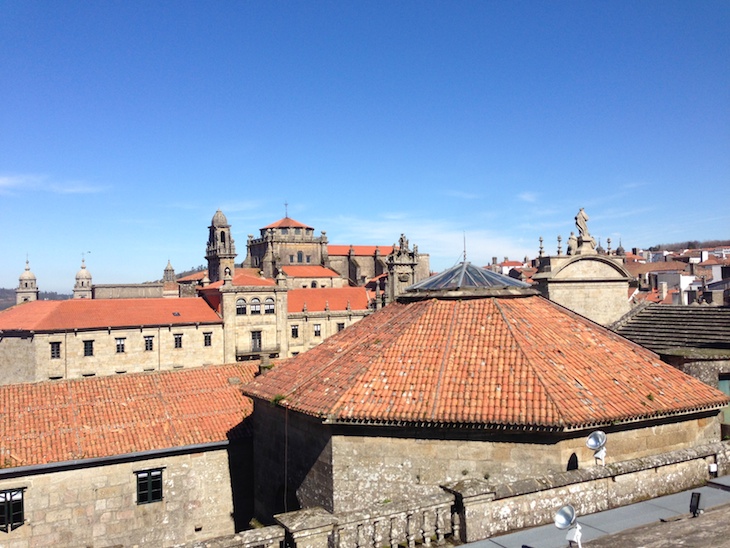 Catedral de Santiago: vista dos telhados