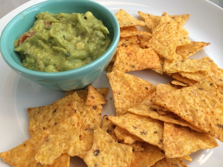 Guacamole com milhos