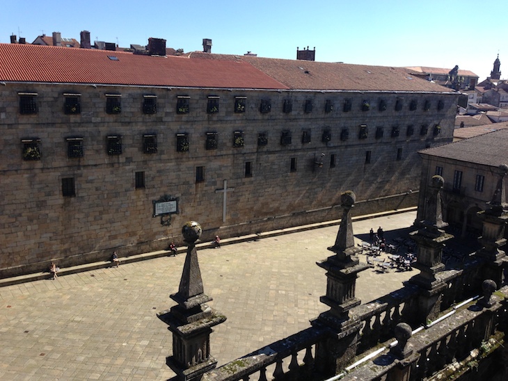 Vista do telhado da Catedral de Santiago