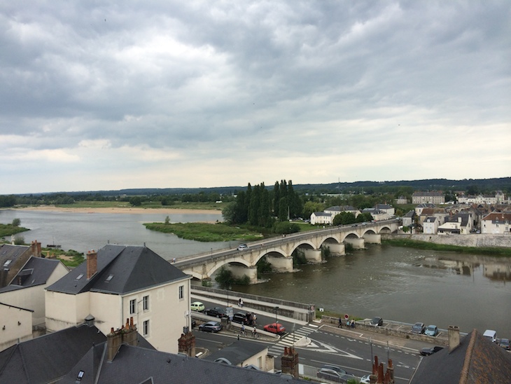 Vista do terraço do castelo de Amboise, França