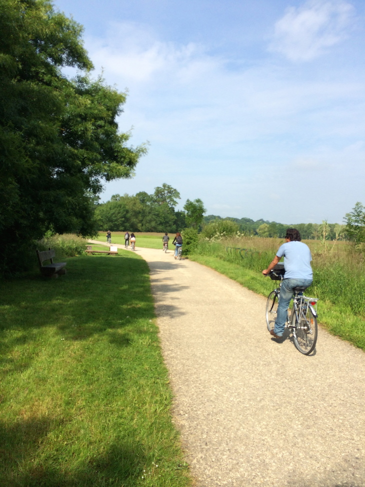 De bicicleta no Vale do Loire