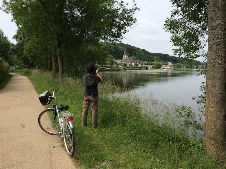 De bicicleta no Vale do Loire