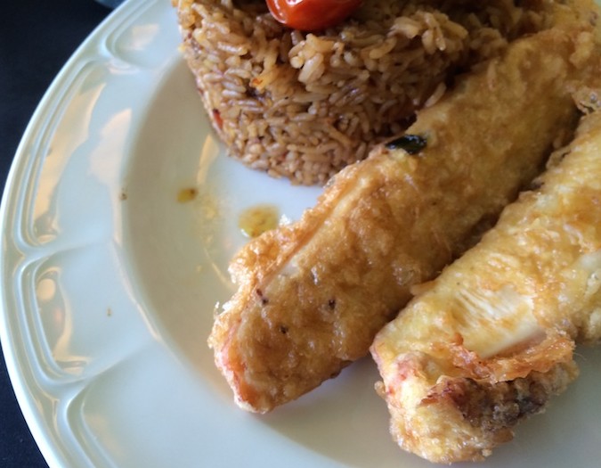 Filetes de polvo no Restaurante do Estádio do Bessa Século XXI