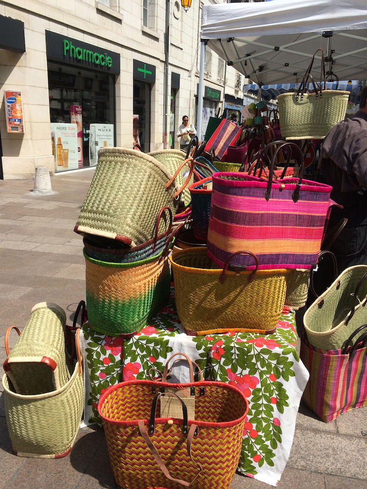 Cestaria no Mercado de Loches