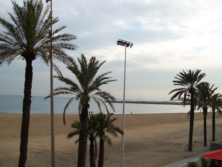 Praia em Barcelona