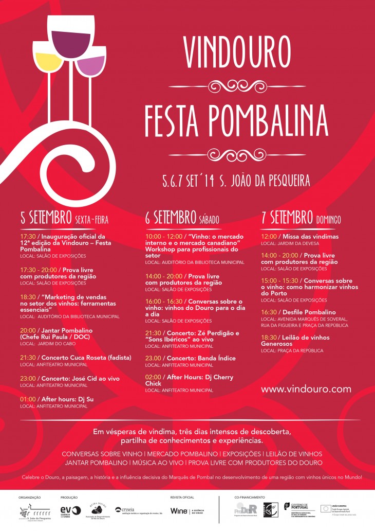 Programa completo da Vindouro - Festa Pombalina