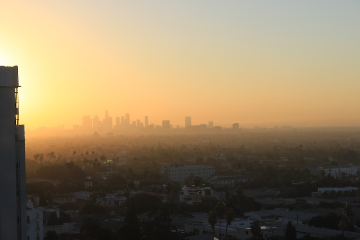 Pôr do sol e Skyline LA