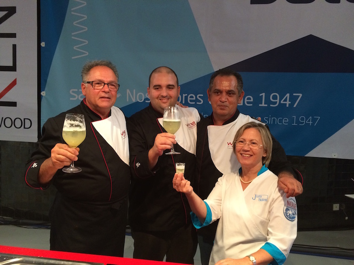 Chefs Vitor Silva, Tiago Santos, Paulo Mota e Justa Nobre