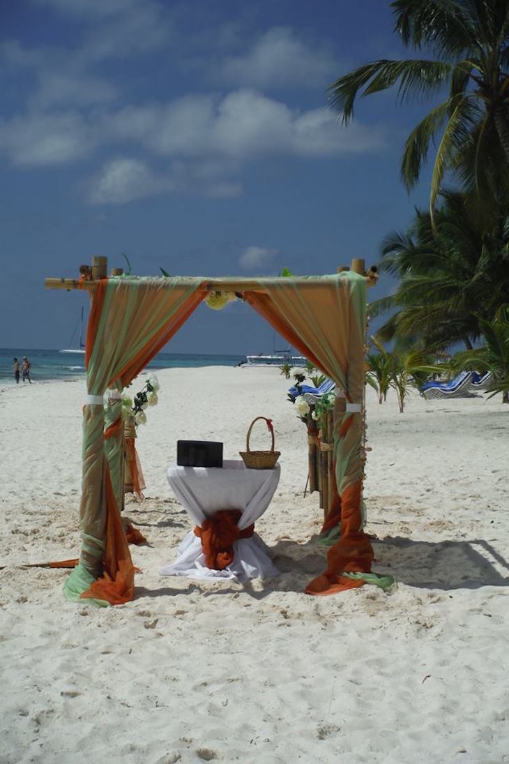 Casamento na ilha de Saona