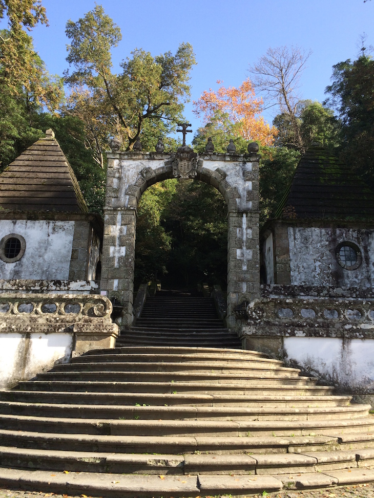 Início das escadas do Bom Jesus