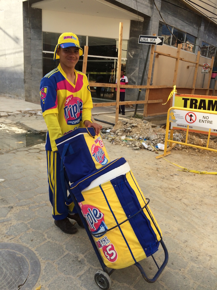 Vendedor de gelados em Santo Domingo