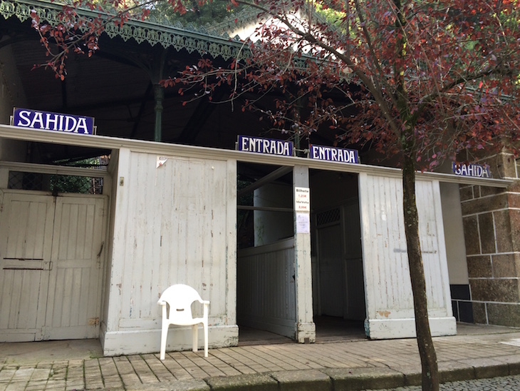 Entrada do elevador do Bom Jesus, Braga