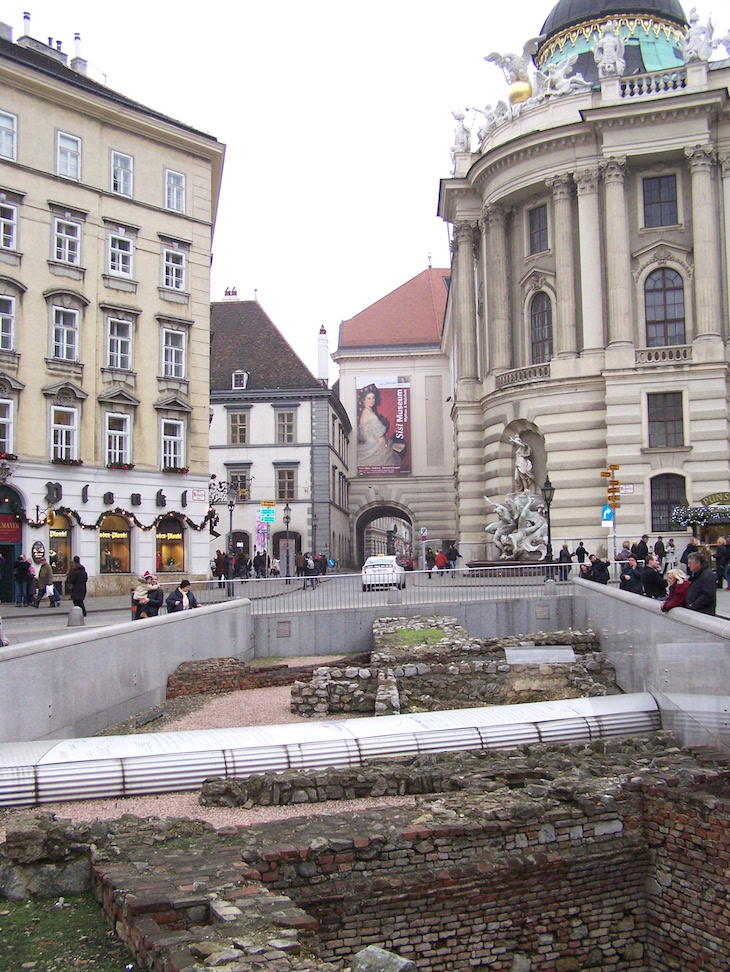 Vestígios arqueológicos em Viena