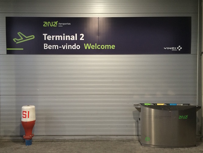 Terminal 2 no Aeroporto de Lisboa