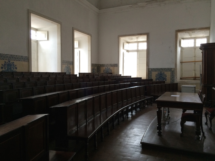 Sala de aula na Universidade de Coimbra