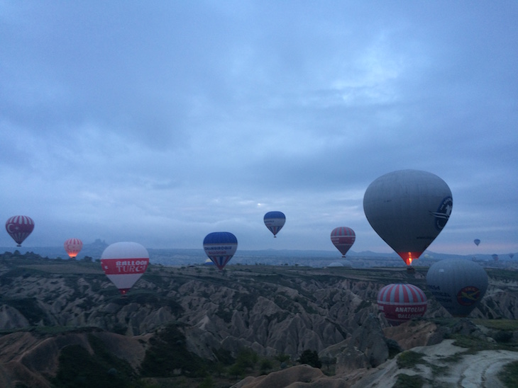 Balões de ar quente na Capadócia - Turquia ©Viaje Comigo