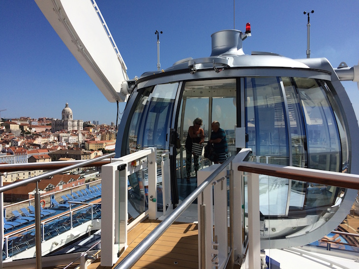 North Star com vista para Lisboa no Anthem of the Seas ©Viaje Comigo