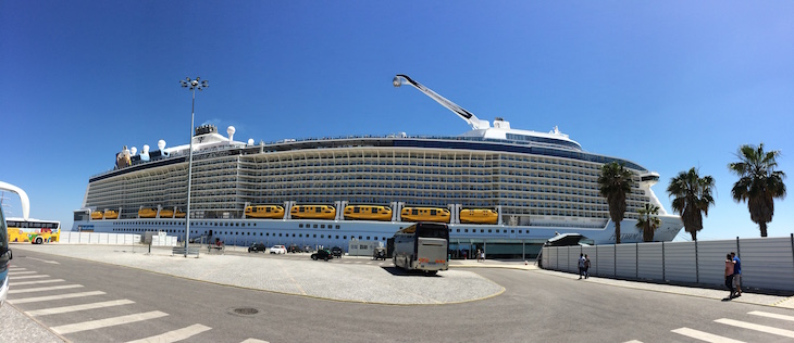 Panorâmica do Anthem of the Seas em Lisboa©Viaje Comigo