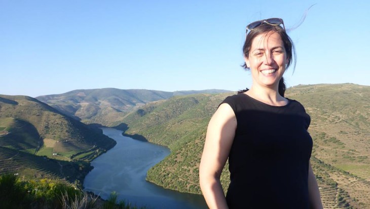 Susana em Foz Côa