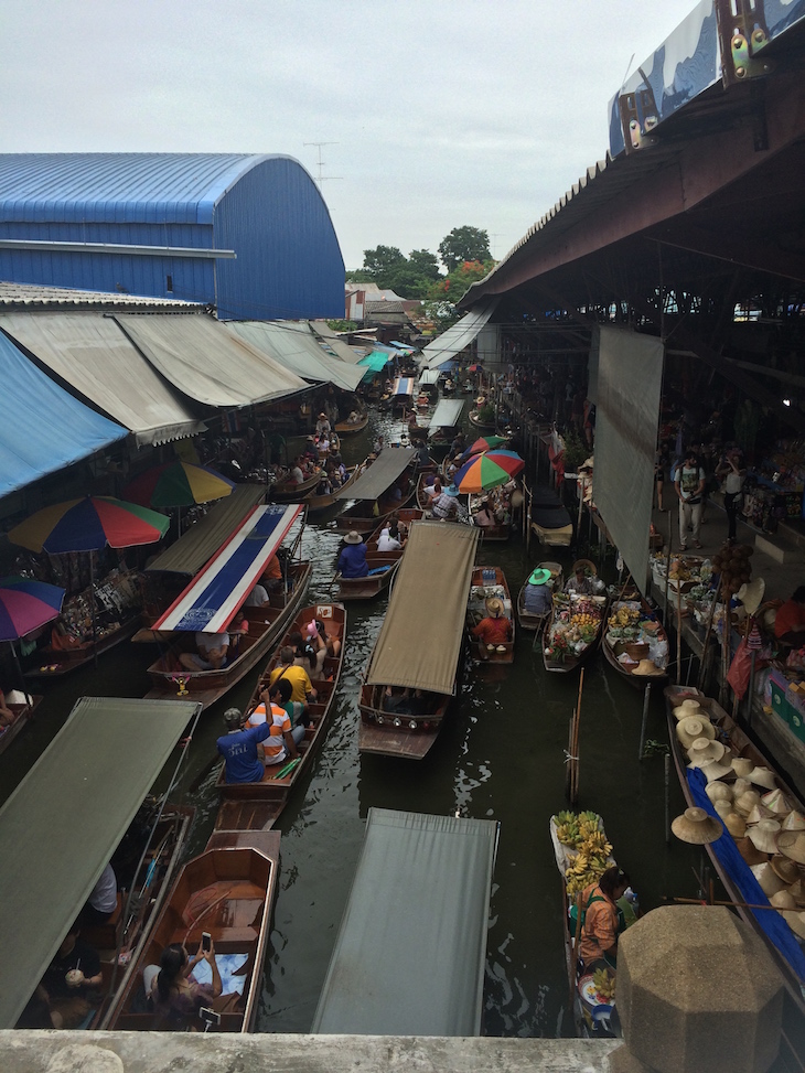 Mercado flutuante de Damnoen Saduak, Tailândia © Viaje Comigo