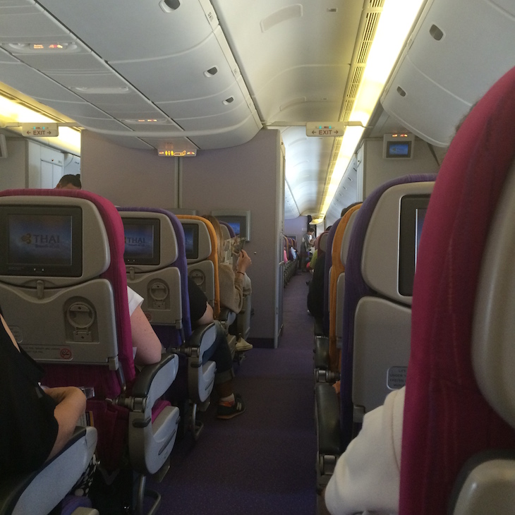 Dentro do avião da Thai @ Viaje Comigo 1
