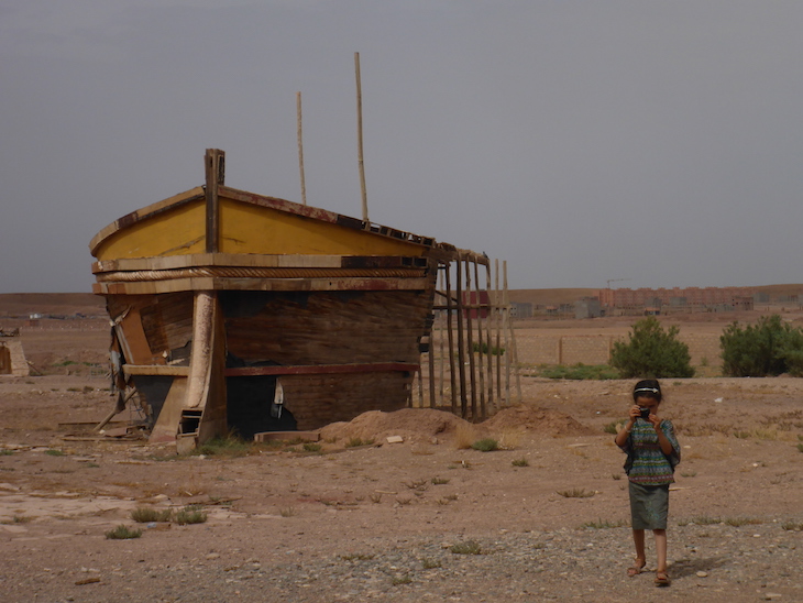 Barco (só a frente) nos Estúdios Atlas, Ouarzazate, Marrocos © Viaje Comigo