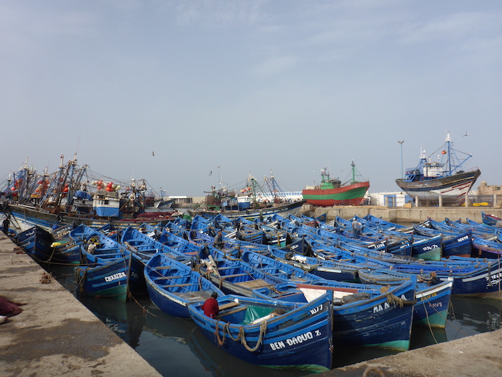 Porto de pesca de Essaouira, Marrocos © Viaje Comigo