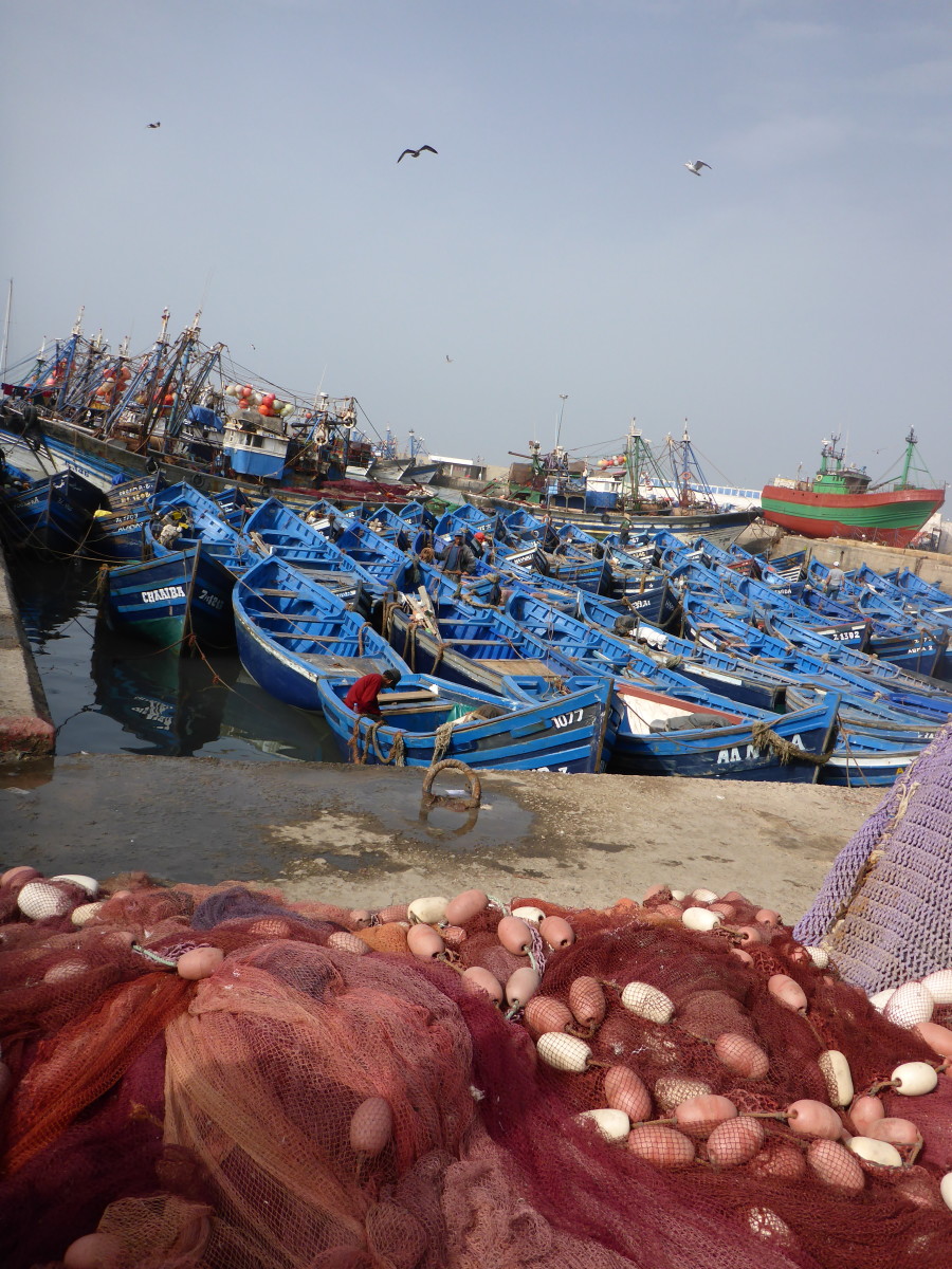 Porto de pesca de Essaouira, Marrocos © Viaje Comigo