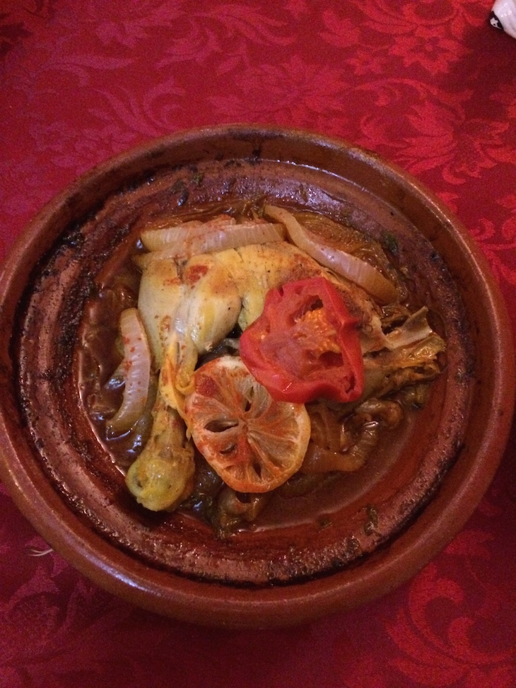 Tagine de frango no Dar Rita © Viaje Comigo