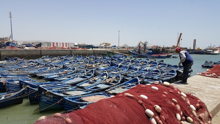 Porto de pesca de Essaouira, Marrocos © Viaje Comigo