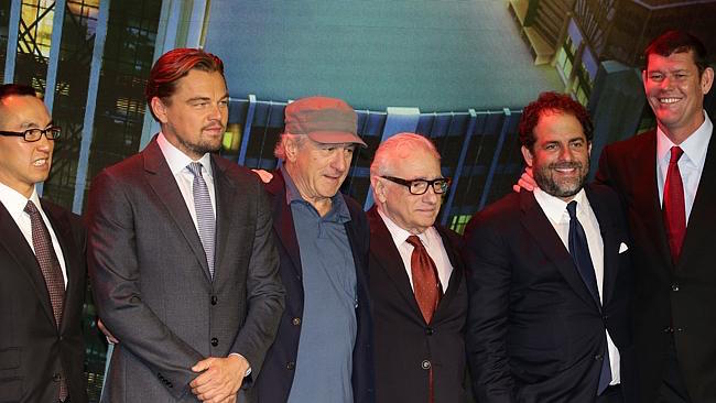 Leonardo DiCaprio, Robert De Niro, Martin Scorsese, Brett Ratnere e James Packer