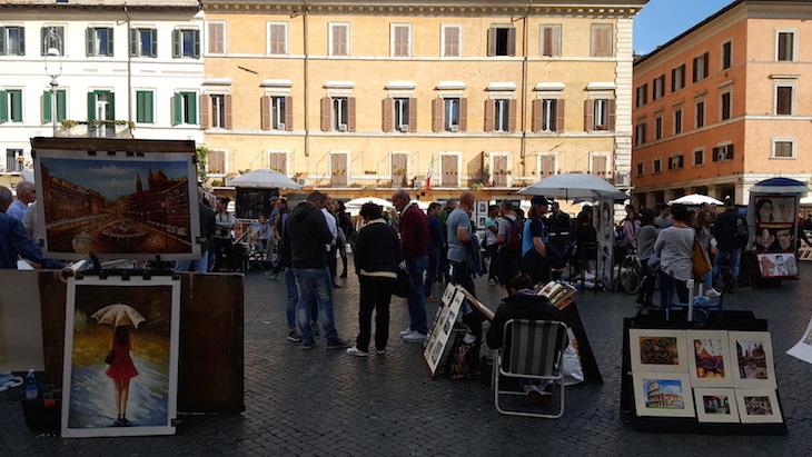 Pintores da Piazza Navona, Roma ©Viaje Comigo
