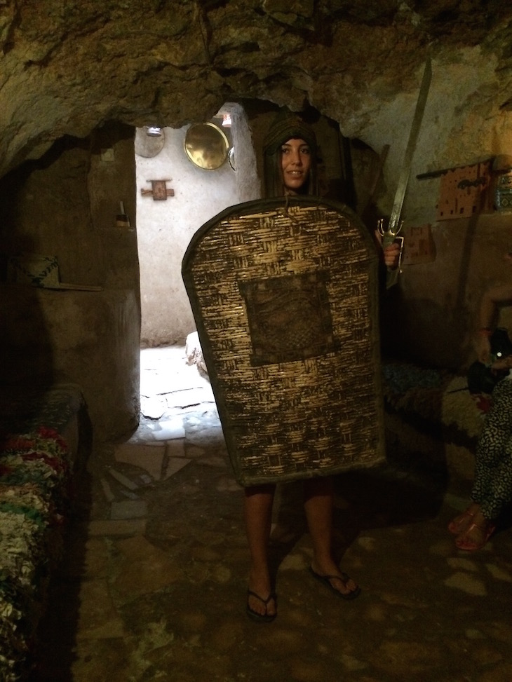 Roupa de figurante "Gladiador", na Casa Berbere, Ben Haddou, Marrocos © Viaje Comigo