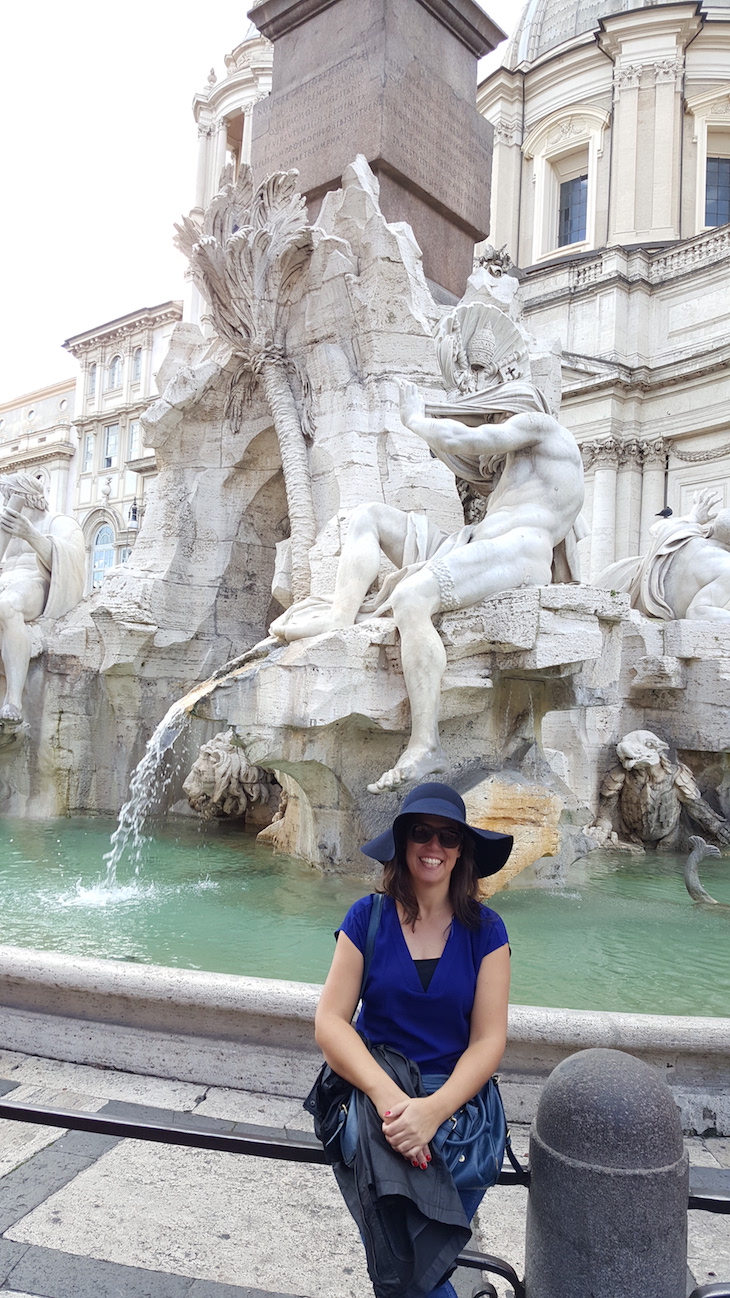 Susana Ribeiro na Piazza Navona, Roma © Viaje Comigo