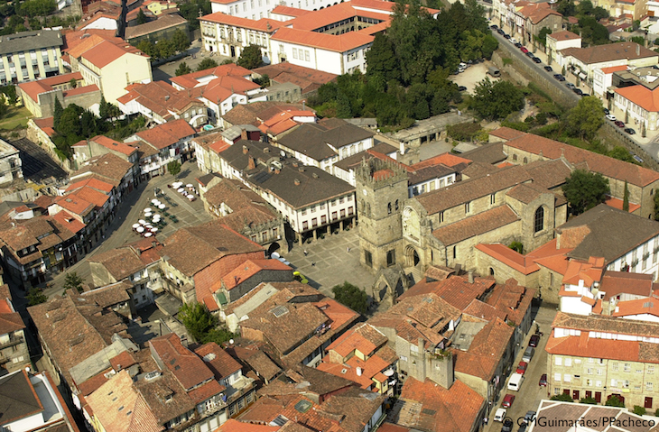 Vista área do Centro Histórico © Guimarães Turismo