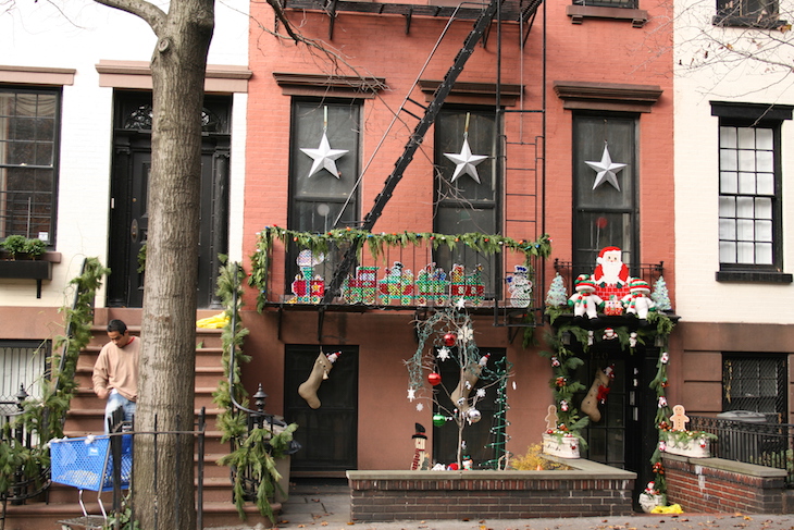 Decorações de Natal nas casas, Nova Iorque © Viaje Comigo