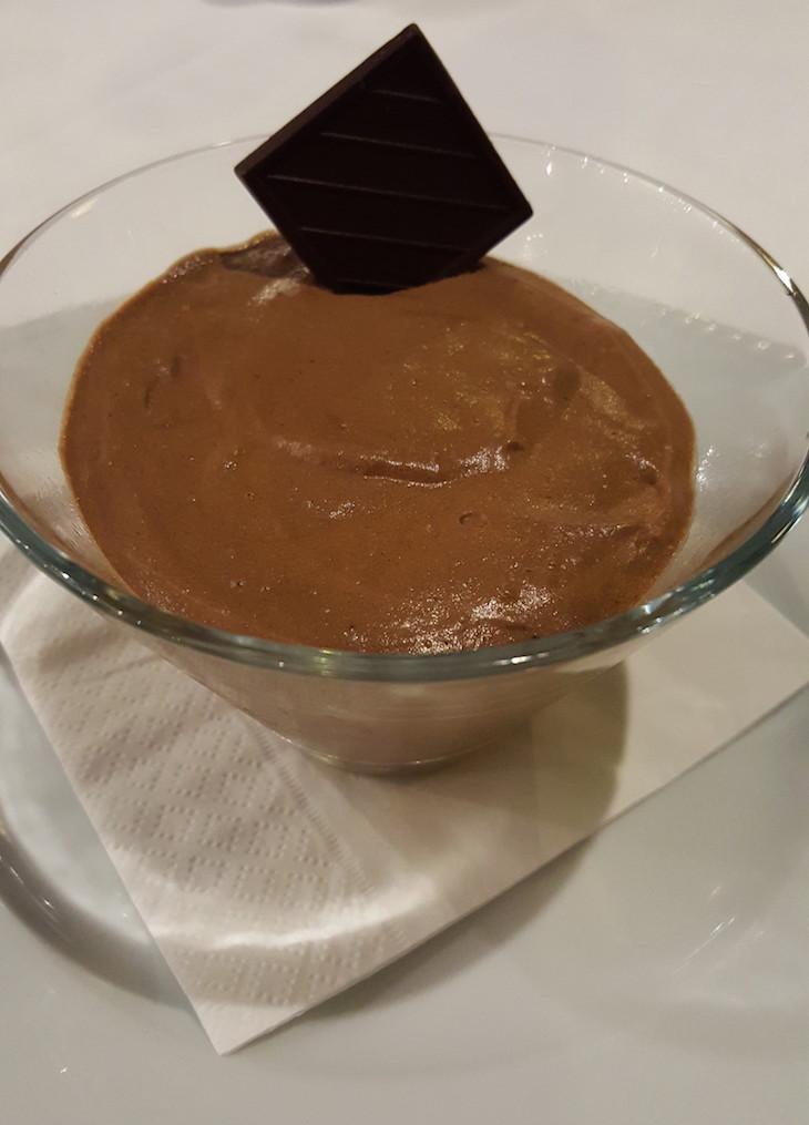 Mousse de Chocolate no Restaurante Pousada Condeixa Coimbra © Viaje Comigo